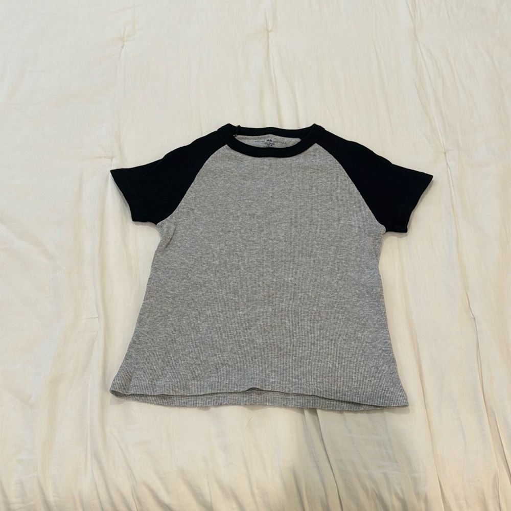 Ribbed cotton tee